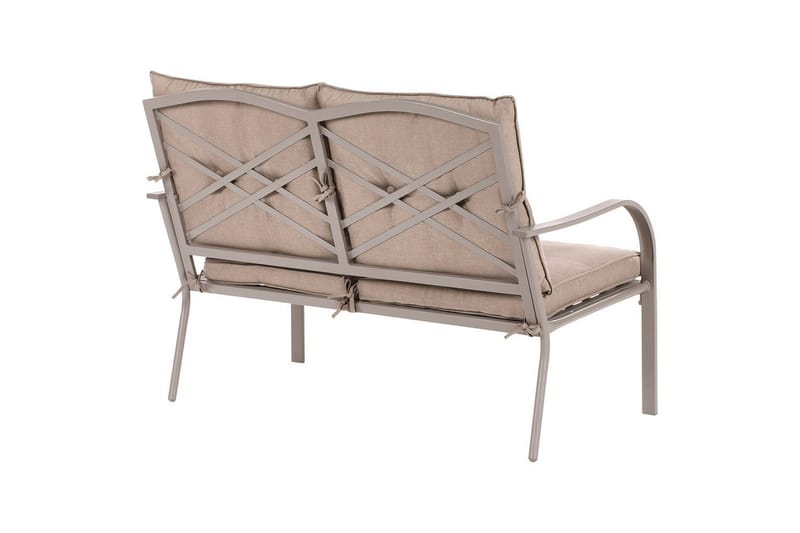 Utegruppe Mestrino - Beige, svart - Hagemøbler & utemiljø - Hagegruppe - Sofagruppe utendørs