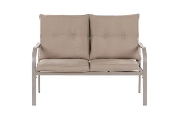 Utegruppe Mestrino - Beige, svart - Hagemøbler & utemiljø - Hagegruppe - Sofagruppe utendørs