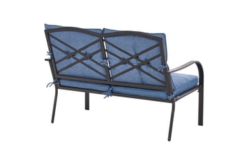 Utegruppe Mestrino - Blå, Svart - Hagemøbler & utemiljø - Hagegruppe - Sofagruppe utendørs