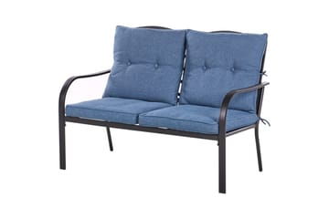 Utegruppe Mestrino - Blå, Svart - Hagemøbler & utemiljø - Hagegruppe - Sofagruppe utendørs