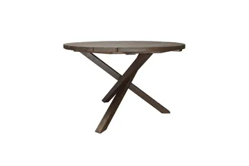 Utendørs møbelgruppe Ø 112 cm bord & 4 Belize naturlig stoler Brun - Brun - Hagemøbler & utemiljø - Hagegruppe - Spisegrupper hage