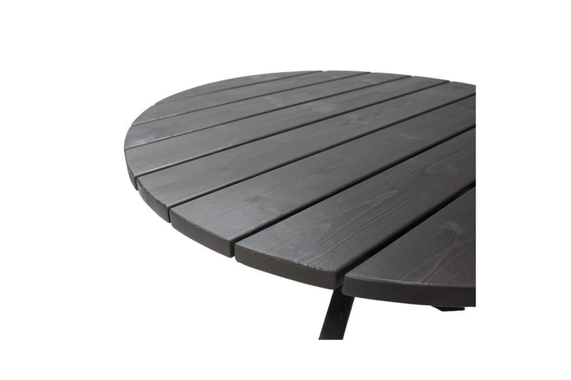 Utendørs møbelgruppe Ø 112 cm bord & 4 Belize naturlig stoler Svart - Svart - Hagemøbler & utemiljø - Hagegruppe - Spisegrupper hage