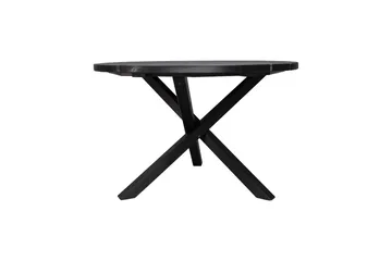 Utendørs møbelgruppe Ø 112 cm bord & 4 Belize naturlig stoler Svart - Svart - Hagemøbler & utemiljø - Hagegruppe - Spisegrupper hage