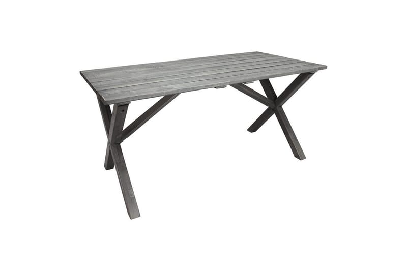 Utendørs møbelgruppe 150 cm bord & 4 Belize grå stoler Grå - Grå - Hagemøbler & utemiljø - Hagegruppe - Spisegrupper hage