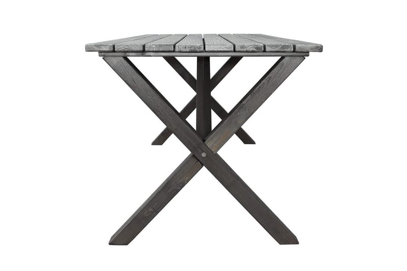Utendørs møbelgruppe 150 cm bord & 4 Merida naturlig stoler Grå - Grå - Hagemøbler & utemiljø - Hagegruppe - Spisegrupper hage