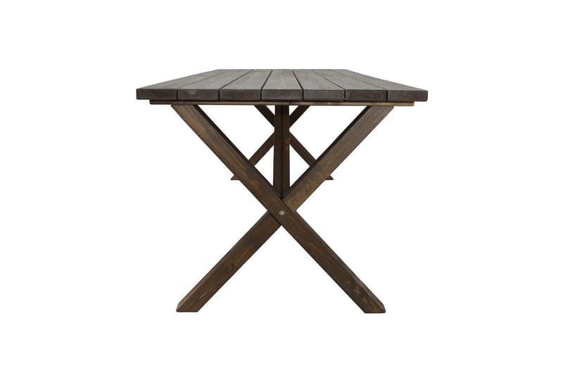 Utendørs møbelgruppe 190 cm Bord & 6 Belize grå stoler Brun - Brun - Hagemøbler & utemiljø - Hagegruppe - Spisegrupper hage