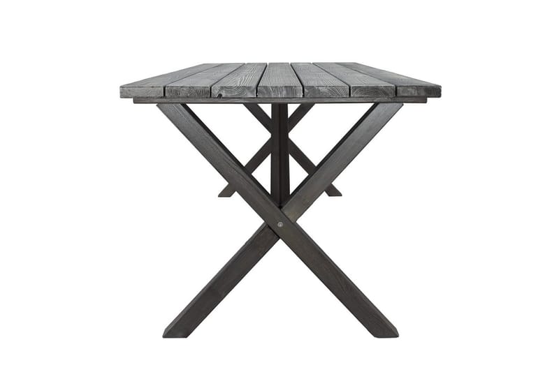 Utendørs møbelgruppe 190 cm Bord & 6 Belize grå stoler Grå - Grå - Hagemøbler & utemiljø - Hagegruppe - Spisegrupper hage