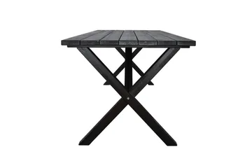 Utendørs møbelgruppe 190 cm Bord & 6 Belize naturlige stoler Svart - Svart - Hagemøbler & utemiljø - Hagegruppe - Spisegrupper hage