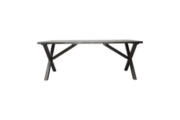 Utendørs møbelgruppe 190 cm Bord & 6 Levanto grå stoler Grå - Grå - Hagemøbler & utemiljø - Hagegruppe - Spisegrupper hage