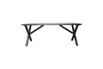 Utendørs møbelgruppe 190 cm Bord & 6 Levanto grå stoler Grå - Grå - Hagemøbler & utemiljø - Hagegruppe - Spisegrupper hage