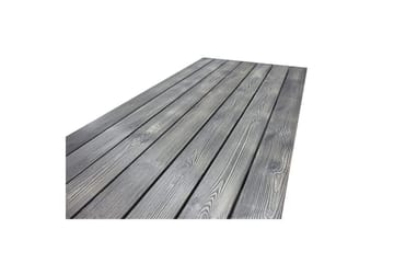 Utendørs møbelgruppe 190 cm Bord & 6 Levanto grå stoler Grå - Grå - Hagemøbler & utemiljø - Hagegruppe - Spisegrupper hage