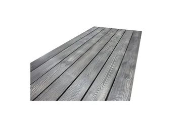 Utendørs møbelgruppe 190 cm Bord & 6 Levanto grå stoler Grå - Grå - Hagemøbler & utemiljø - Hagegruppe - Spisegrupper hage