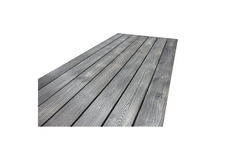 Utendørs møbelgruppe 190 cm Bord & 6 Levanto grå stoler Grå - Grå - Hagemøbler & utemiljø - Hagegruppe - Spisegrupper hage