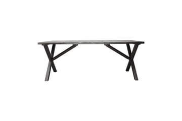 Utendørs møbelgruppe 190 cm Bord & 6 Levanto grå stoler Grå - Grå - Hagemøbler & utemiljø - Hagegruppe - Spisegrupper hage