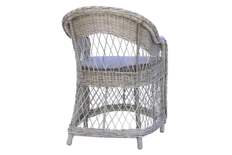 Utendørs møbelgruppe 190 cm Bord & 6 Merida grå stoler Brun - Brun - Hagemøbler & utemiljø - Hagegruppe - Spisegrupper hage