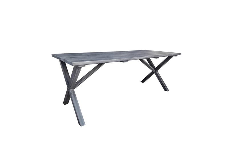 Utendørs møbelgruppe 190 cm Bord & 6 Merida grå stoler Grå - Grå - Hagemøbler & utemiljø - Hagegruppe - Spisegrupper hage