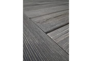 Utendørs møbelgruppe 220 cm bord 26 6 Belize grå stoler Grå - Grå - Hagemøbler & utemiljø - Hagegruppe - Spisegrupper hage