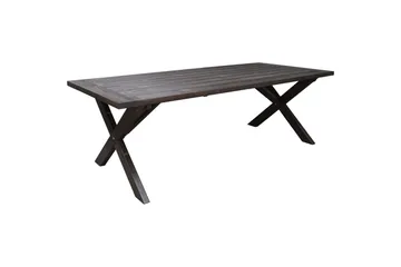 Utendørs møbelgruppe 220 cm bord 26 6 Belize naturstoler Brun - Brun - Hagemøbler & utemiljø - Hagegruppe - Spisegrupper hage