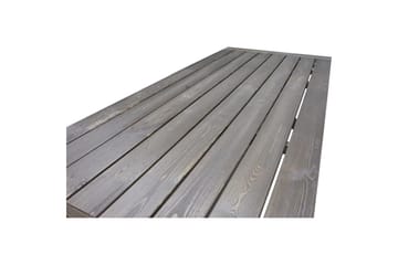 Utendørs møbelgruppe 220 cm bord 26 6 Belize naturstoler Brun - Brun - Hagemøbler & utemiljø - Hagegruppe - Spisegrupper hage