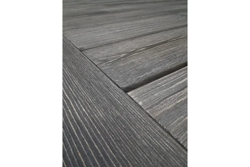 Utendørs møbelgruppe 220 cm bord 26 6 Merida grå stoler Grå - Grå - Hagemøbler & utemiljø - Hagegruppe - Spisegrupper hage