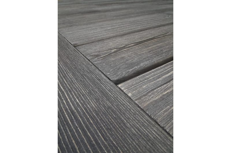 Utendørs møbelgruppe 220 cm bord 26 6 Merida naturstoler Grå - Grå - Hagemøbler & utemiljø - Hagegruppe - Spisegrupper hage