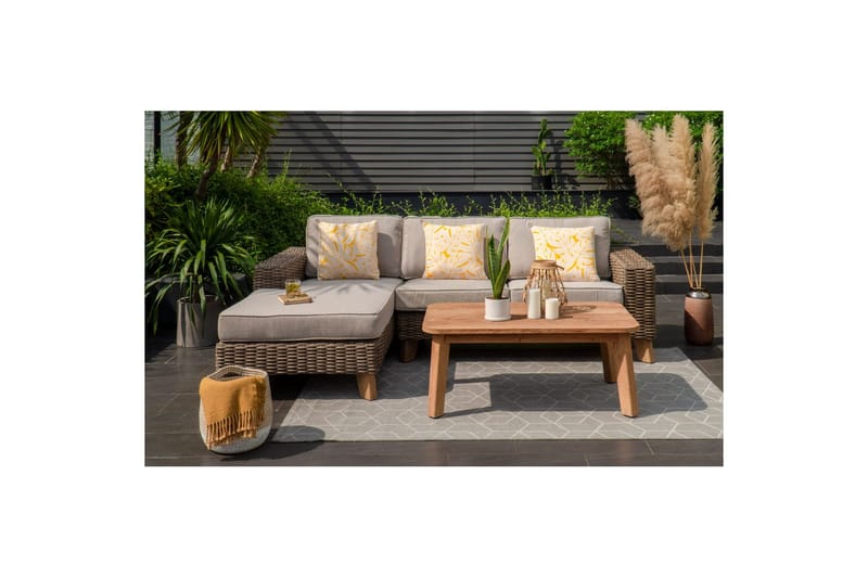 Utendørs møbelgruppe Lifestyle Garden Bahamas 2-seter & sjeselong høyre sofabord 110 - Hagemøbler & utemiljø - Hagegruppe - Sofagruppe utendørs
