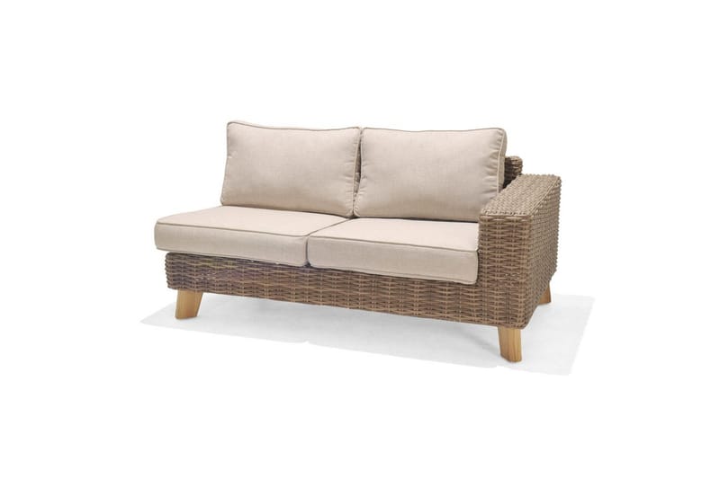 Utendørs møbelgruppe Lifestyle Garden Bahamas 2-seter & sjeselong høyre sofabord 110 - Hagemøbler & utemiljø - Hagegruppe - Sofagruppe utendørs