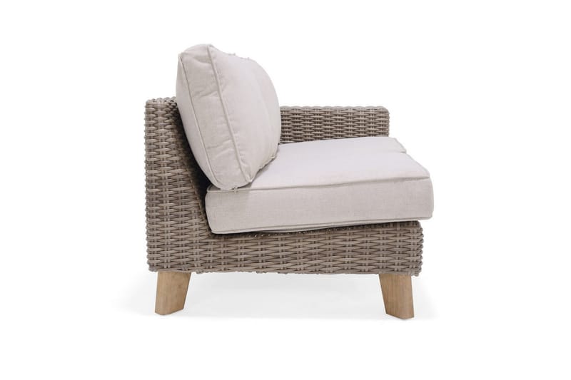 Utendørs møbelgruppe Lifestyle Garden Bahamas 2-seter & sjeselong høyre sofabord 110 - Hagemøbler & utemiljø - Hagegruppe - Sofagruppe utendørs