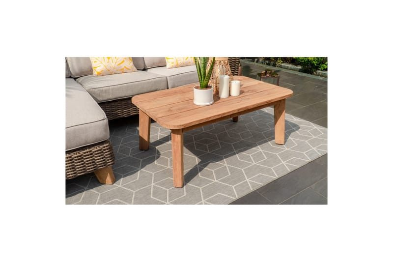 Utendørs møbelgruppe Lifestyle Garden Bahamas 2-seter & sjeselong høyre sofabord 110 - Hagemøbler & utemiljø - Hagegruppe - Sofagruppe utendørs