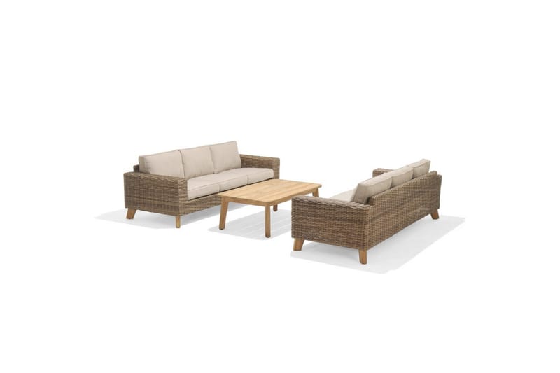 Utendørs møbelgruppe Lifestyle Garden Bahamas 2 x 3-seter & sofabord 110 - Hagemøbler & utemiljø - Hagegruppe - Sofagruppe utendørs