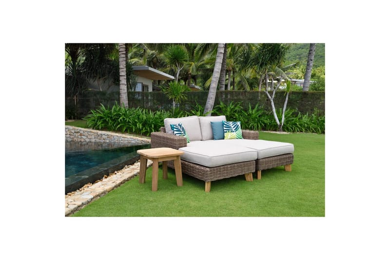 Utendørs møbelgruppe Lifestyle Garden Bahamas sjeselong venstre & høyre & kaffebord 50s - Hagemøbler & utemiljø - Hagegruppe - Cafemøbler & cafesett