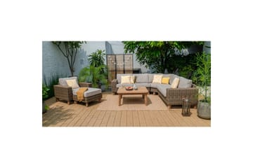 Utendørs møbelgruppe Lifestyle Garden Barbados 2-seter venstre & høyre & hjørnestol & sofabord 100 - Hagemøbler & utemiljø - Hagegruppe - Sofagruppe utendørs