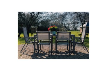 Utendørs møbelgruppe Lifestyle Garden Solana 163 cm 4 Carver stoler + 2 posisjonsstoler - 4 Carver stoler + 2 posisjonsstoler - Hagemøbler & utemiljø - Hagegruppe - Spisegrupper hage