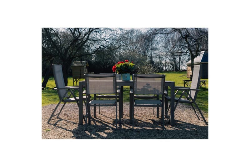 Utendørs møbelgruppe Lifestyle Garden Solana 163 cm 4 Carver stoler + 2 posisjonsstoler - 4 Carver stoler + 2 posisjonsstoler - Hagemøbler & utemiljø - Hagegruppe - Spisegrupper hage