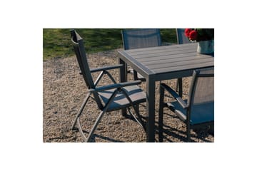 Utendørs møbelgruppe Lifestyle Garden Solana 163 cm 4 Carver stoler + 2 posisjonsstoler - 4 Carver stoler + 2 posisjonsstoler - Hagemøbler & utemiljø - Hagegruppe - Spisegrupper hage
