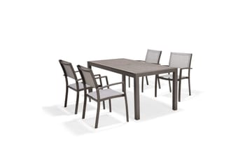 Utendørs møbelgruppe Lifestyle Garden Solana 163 cm 4 Carver stoler - 4 Carver stoler - Hagemøbler & utemiljø - Hagegruppe - Spisegrupper hage
