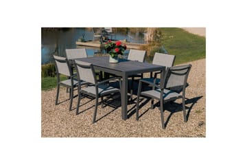 Utendørs møbelgruppe Lifestyle Garden Solana 163 cm 6 snekkerstoler - 6 snekkerstoler - Hagemøbler & utemiljø - Hagegruppe - Spisegrupper hage