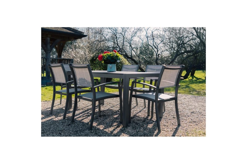 Utendørs møbelgruppe Lifestyle Garden Solana 163 cm 6 snekkerstoler - 6 snekkerstoler - Hagemøbler & utemiljø - Hagegruppe - Spisegrupper hage