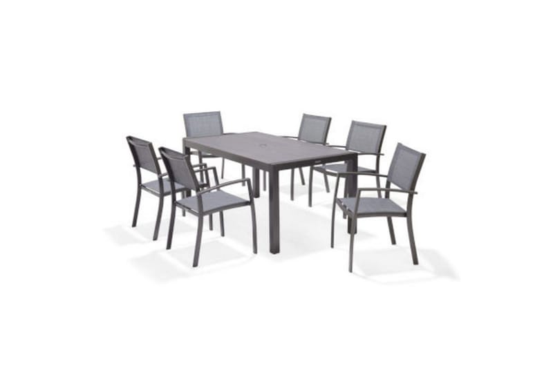 Utendørs møbelgruppe Lifestyle Garden Solana 163 cm 6 snekkerstoler, 6 snekkerstoler