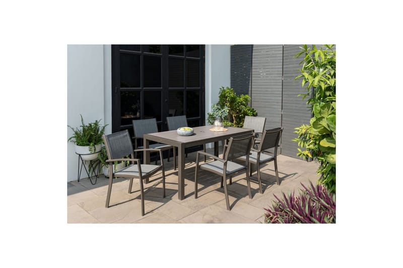 Utendørs møbelgruppe Lifestyle Garden Solana 163 cm 6 snekkerstoler - 6 snekkerstoler - Hagemøbler & utemiljø - Hagegruppe - Spisegrupper hage
