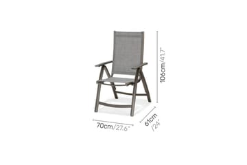 Utendørs møbelgruppe Lifestyle Garden Solana 163 cm 6 posisjons stoler - 6 posisjons stoler - Hagemøbler & utemiljø - Hagegruppe - Spisegrupper hage
