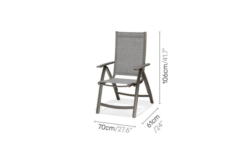 Utendørs møbelgruppe Lifestyle Garden Solana 163 cm 6 posisjons stoler - 6 posisjons stoler - Hagemøbler & utemiljø - Hagegruppe - Spisegrupper hage