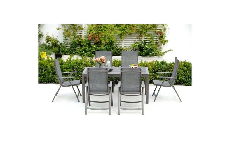 Utendørs møbelgruppe Lifestyle Garden Solana 163 cm 6 posisjons stoler - 6 posisjons stoler - Hagemøbler & utemiljø - Hagegruppe - Spisegrupper hage