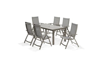 Utendørs møbelgruppe Lifestyle Garden Solana 163 cm 6 posisjons stoler - 6 posisjons stoler - Hagemøbler & utemiljø - Hagegruppe - Spisegrupper hage