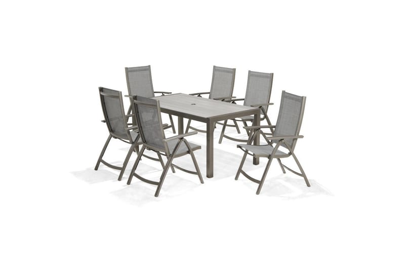 Utendørs møbelgruppe Lifestyle Garden Solana 163 cm 6 posisjons stoler - 6 posisjons stoler - Hagemøbler & utemiljø - Hagegruppe - Spisegrupper hage