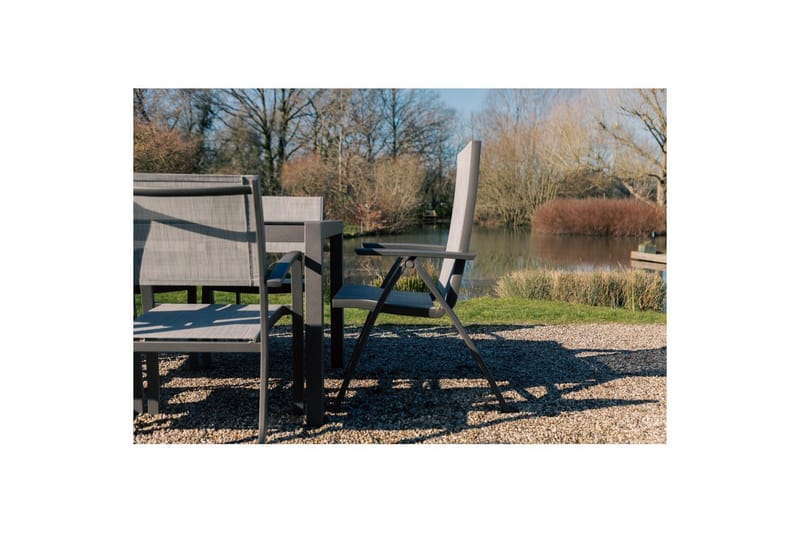 Utendørs møbelgruppe Lifestyle Garden Solana 201 cm 6 carver stoler + 2 posisjons stoler - 6 carver stoler + 2 posisjons stoler - Hagemøbler & utemiljø - Hagegruppe - Spisegrupper hage