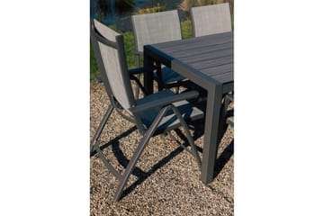 Utendørs møbelgruppe Lifestyle Garden Solana 201 cm 6 carver stoler + 2 posisjons stoler - 6 carver stoler + 2 posisjons stoler - Hagemøbler & utemiljø - Hagegruppe - Spisegrupper hage