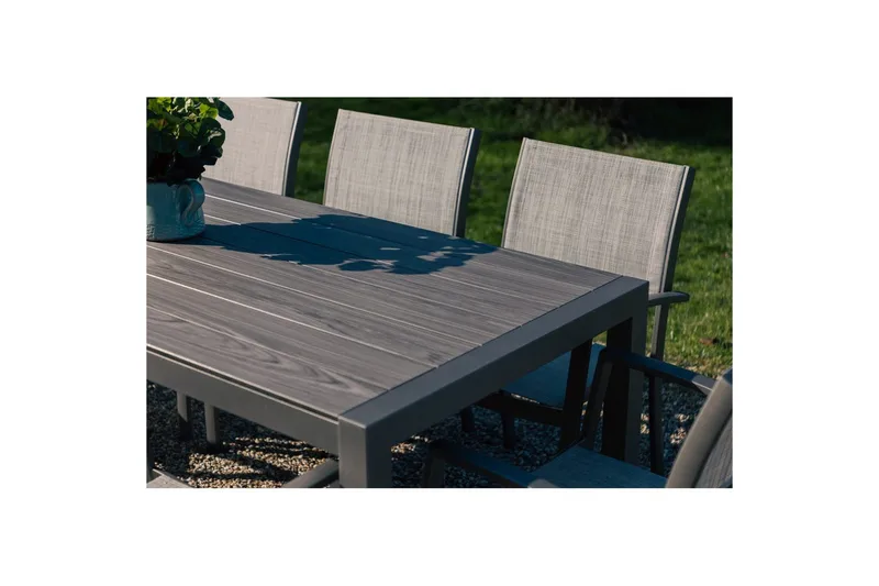 Utendørs møbelgruppe Lifestyle Garden Solana 201 cm 6 snekkerstoler - 6 snekkerstoler - Hagemøbler & utemiljø - Hagegruppe - Spisegrupper hage