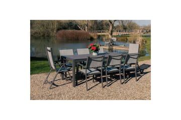 Utendørs møbelgruppe Lifestyle Garden Solana 201 cm 6 snekkerstoler - 6 snekkerstoler - Hagemøbler & utemiljø - Hagegruppe - Spisegrupper hage