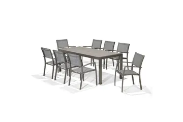 Utendørs møbelgruppe Lifestyle Garden Solana 201 cm 8 carver stoler - 8 carver stoler - Hagemøbler & utemiljø - Hagegruppe - Spisegrupper hage